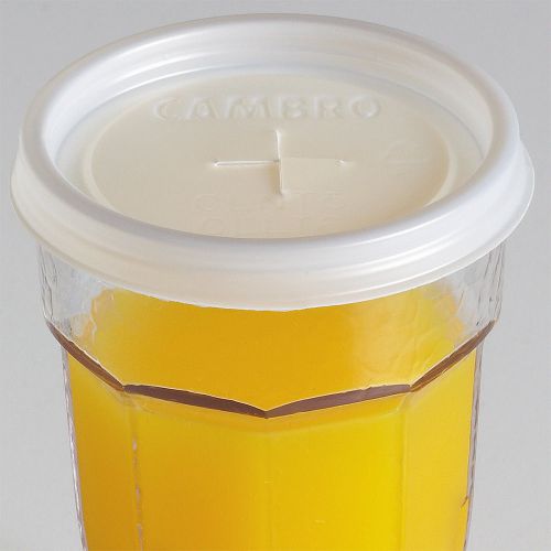 Cambro disposable lid fits 6 oz. laguna tumbler, 1500pk translucent cllt6-190 for sale
