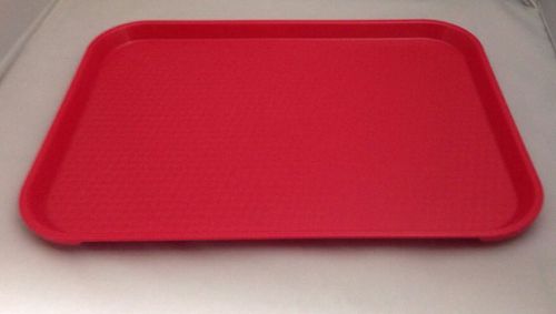 Cambro Red Plastic Serving Tray 16&#034; X 12&#034;