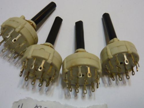 MOUSER 2 POLE 6 POSITION ROTARY SWITCH, NOS (4)