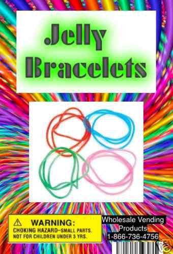 250 Jelly Bracelets In 1&#034; Vending Capsules WHOLESALE!