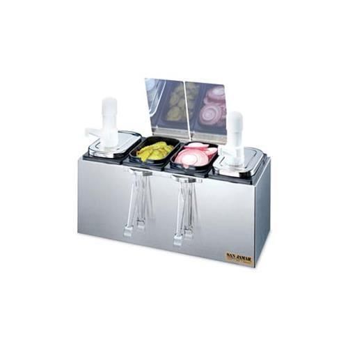 San Jamar - Chef Revival P9722 Gourmet Self-Service Countertop Condiment Dispens