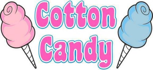 Cotton Candy Concession Decal 18&#034; Trailer Food Sign