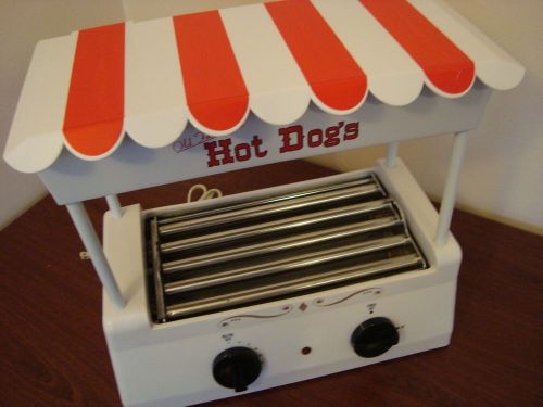 Classic hot dog roller grill cooker machine countertop with bun warmer nice for sale