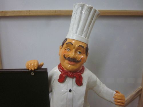 EXTRA LARGE CHEF 40&#034; tall  WITH BUILLENT BOARD(open to offers)