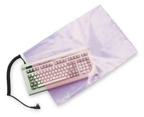 Antistatic lay flat poly bag,15inl,pk500 g5840922 for sale