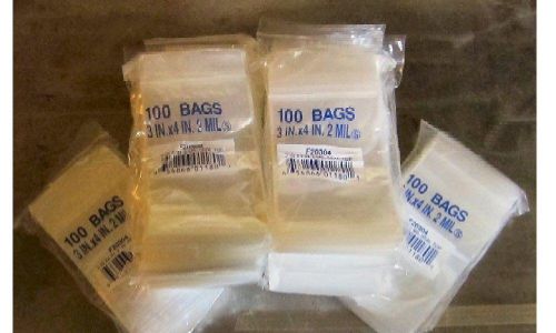 1000 - 3&#034;x4&#034; - ziplock clear reclosable ~ 2 mil bags free priority shipping for sale