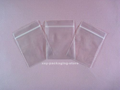 150 Clear Plastic Ziplock Reclosable Poly Zipper Bags 2&#034; x 2.7&#034;_50 x 70mm