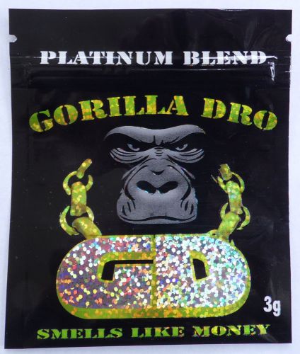 50* gorilla dro small empty ziplock bags (good for crafts incense jewelry) for sale
