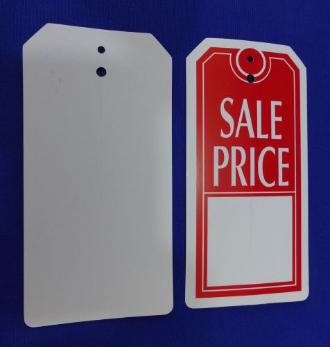 Red / White Sale Price Tags with Slit Merchandise Price Tags