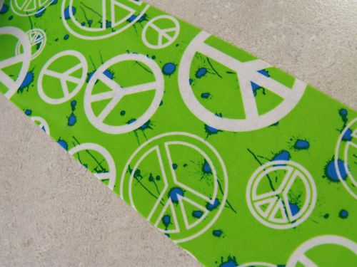 45 Foot Roll Bright &amp; Wild PEACE SIGN Packaging Tape