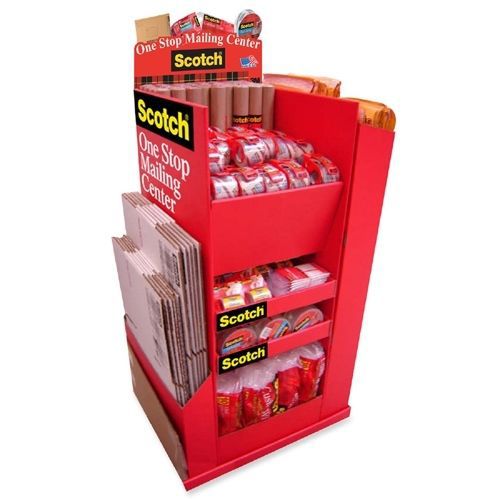 3m ps9 mailing supplies display floorstand red for sale