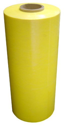 Yellow tint pallet wrap stretch film 18&#034; x 80ga x 1500&#039; (4 rolls/case) for sale
