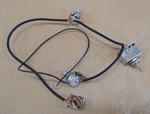 Ibanez Wiring Harness from AF55 1 TONE, 1 VOLUME POTS , 3 WAY SWITCH, 1/4&#034; JACK