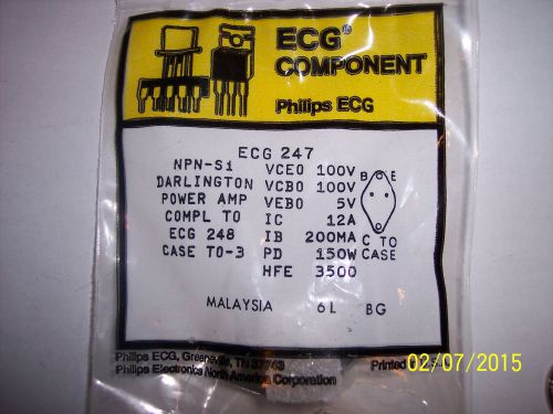 ECG247 Darlington Power Amp Transistor