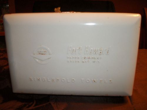 Vintage Fort Howard Paper Company Single Fold Metal Towel Dispenser