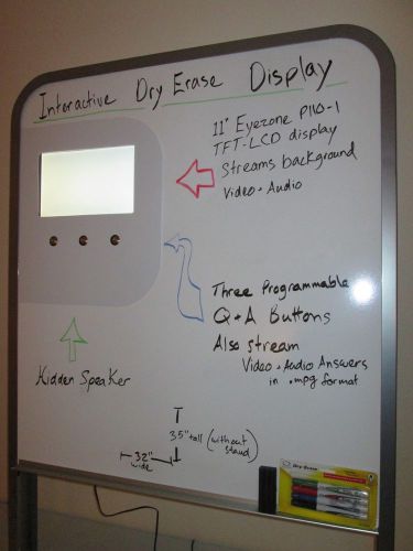 Easy Edit Power Display Dry Erase Presentation Board with 11” TFT-LCD Screen
