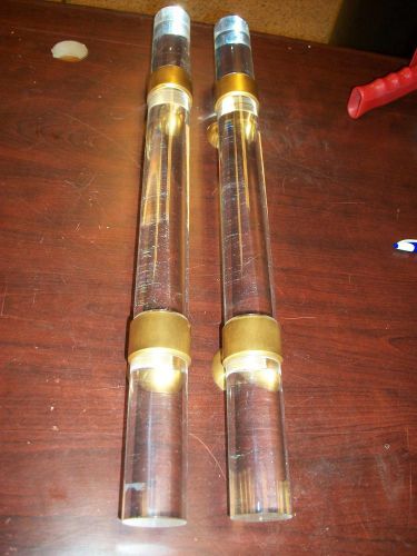 Elmes commercial door pulls-- gold and clear plastic -new out of box- for sale