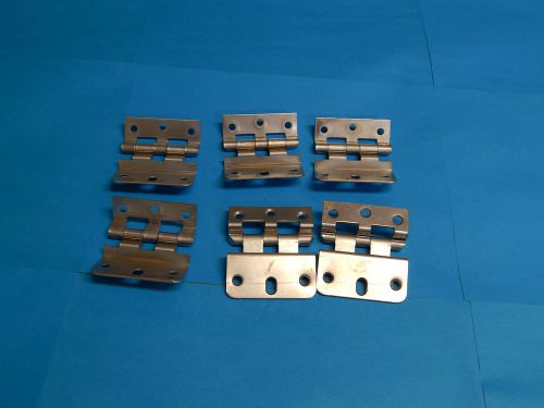 Lot of 6 Lipped cabine hinge chrome color