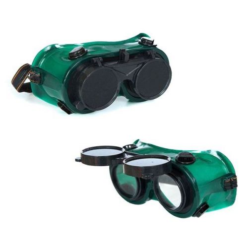 Welding Safety Goggle Flip Up Glasses Solder Welder Lenses Double Protect Shield
