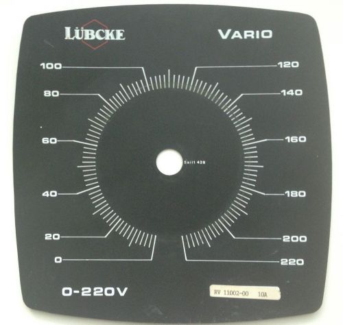 A scala for a vario transformator 0-220V