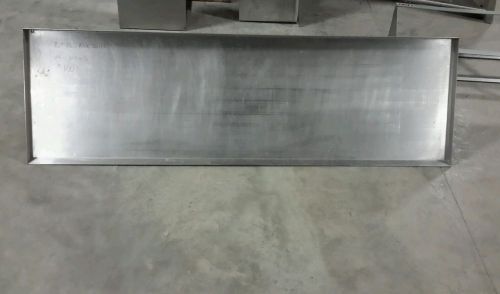 Used 72&#034; commercial stainless steel drain dish rack shelf for sale