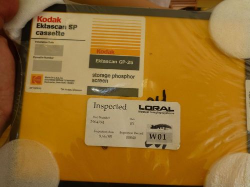 Kodak Ektascan GP-25 Storage phosphor Screen Cassette Loral 10 1/2 x 8&#034; xray