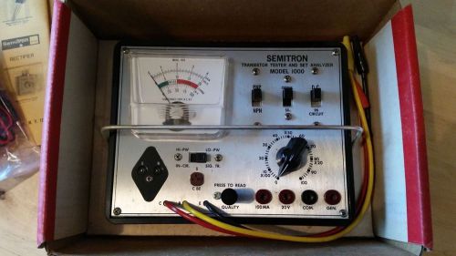 NOS NIB Semitron 1000 Transistor Tester Set Analyzer TV Tube Equipment