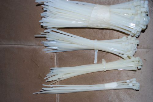 Dolphin Cable Ties - White/Natural - DC-8 -- Bulk - Approx: 130