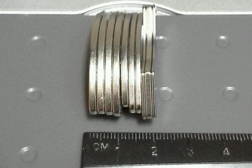 10 Hard Drive Neodymium Magnets with backing plates removed