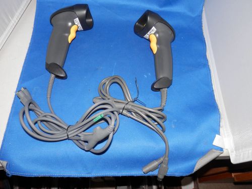 LOT OF 2 Symbol Barcode Scanner LS2208 PS2 Coilde Cable