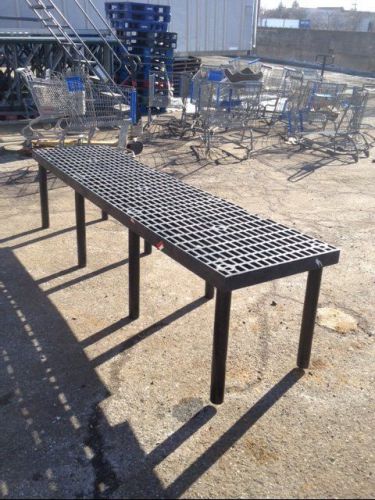 Plastic Landscape TABLES Used Nursery Garden Warehouse Chemical Storage Shelves