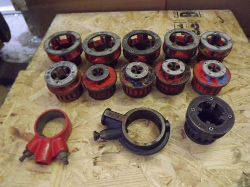 Toledo no 12 pipe  lot!! threader dies &amp; ratchet hand/ power threading/ reed for sale