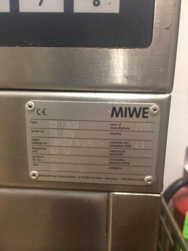 Miwe Combi Oven.  Bakers Deck And Attached Vent Hood