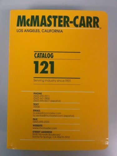 2015 McMaster-Carr Catalog #121 Brand New