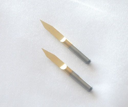 2x titanium coated carbide pcb engraving cnc bit router tool 30 degree 0.1mm for sale