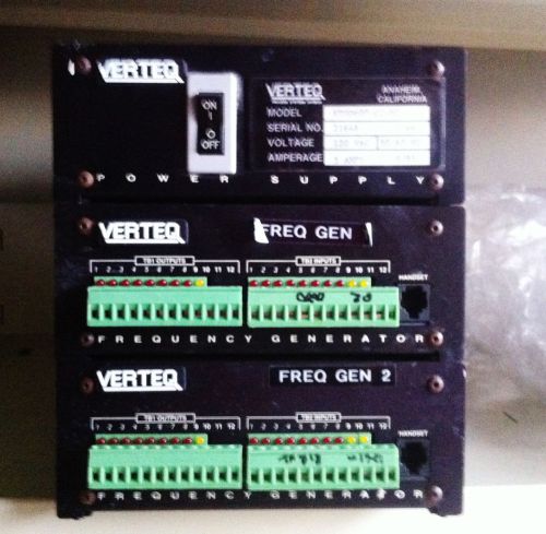 Verteq Frequency Generator Power Supply, Two Megasonic Sunburst, STQD600-C2-M2