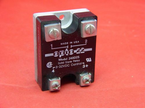 OPTO 22 SOLID STATE DC CONTROL RELAY MODEL 240D25