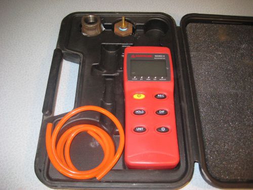 Amprobe MAN02-A Differential Pressure Manometer Range 0-55.36 in WC 2 Tested