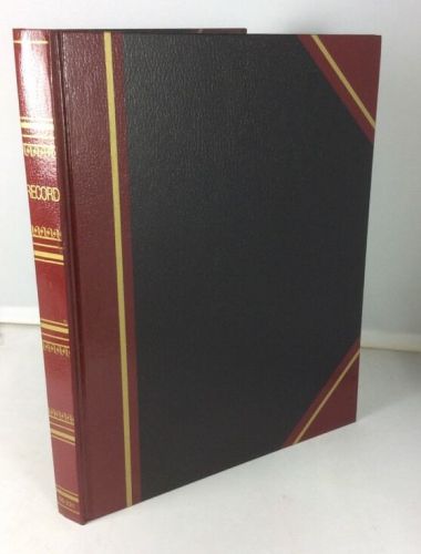 NEW National Record Book-304 Sheets-10-3/8 X 8-3/8 #56-231 Black Texhide-Maroon
