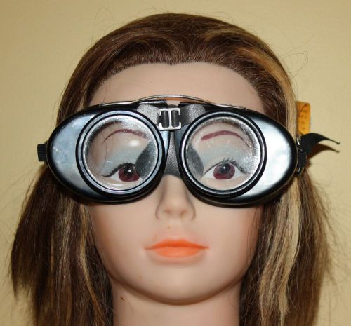 Vintage Unused Welding Goggles ~ Safety Glasses ~ Motorcycle ~ Steampunk