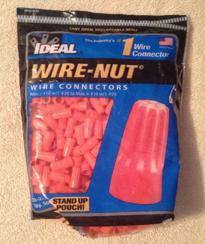NEW Ideal Wire-Nut #30-273 Bag of 500 Wire Connectors 73B Orange ND-5523-2