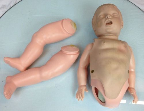 Vintage simulaids sani-baby cpr training manikin infant first aid for sale