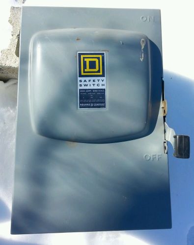 Square d d30v9821 safety switch series a1 200 amp 240 volt single pull for sale