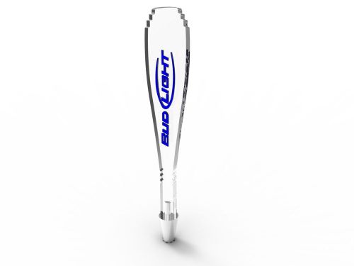 14101 Clear Acrylic Beer Tap Handle Draft Pub Style Bud Lite 14101