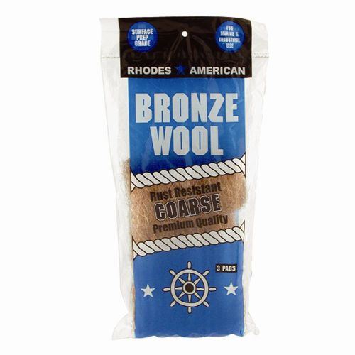 Homax Bronze Wool Course, 3 Pads - Surface Prep Grade - Pack of 12