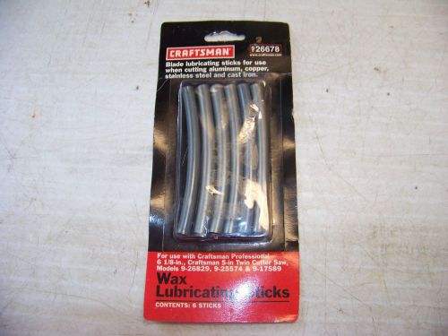 CRAFTSMAN WAX BLADE LUBRICATING STICKS 9-26678 FOR CUTTING ALUM.,COPPER,STANLESS