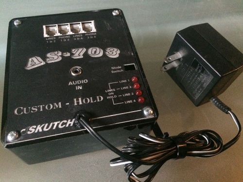 Skutch AS-703-M Custom Hold Hold-Button Promotion-on-Hold Device EUC!