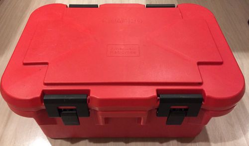CAMBRO UPCS180 INSULATED RED PLASTIC FOOD PAN CARRIER FISHING HUNTING COOLER