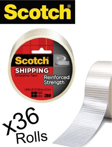 x36 Rolls SCOTCH Reinforced Strapping /Packaging /Shipping Tape # 8950-30