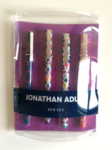 NIB Jonathan Adler Stationery &amp; Gifts Set of 4 Pens